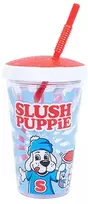 Gertuvė Fizz Creations SLUSH PUPPiE puodelis ir lankstus šiaudelis