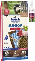 Bosch Petfood bosch Junior su ėriena ir ryžiais 15kg+Fly Off purškalas 150ml