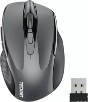 TECKNET belaidė optinė pelė su USB imtuvu, 6 mygtukais, 2600 DPI, M003