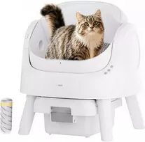 PetPivot automatinė savaime išsivalanti kačių kraiko dėžė su atvira konstrukcija AS15