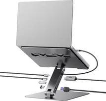 BENFEI nešiojamojo kompiuterio stovas su USB-C 6 viename dokine stotele, BNF-ACC-0398G