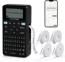 SUPVAN etikečių spausdintuvas Bluetooth, terminis, 203 dpi, E11-BLK-Set-2