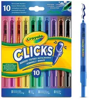 Crayola, Inc. CRAYOLA flomasteriai Clicks Retractable, 10 vnt., 58-8379