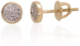 Diamond Sky Jewelry Auksiniai auskarai su deimantais „Perfection“