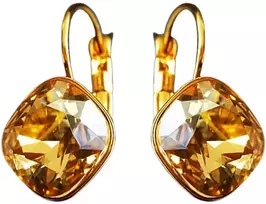 Diamond Sky Jewelry Auskarai „Glare IV (Golden Shadow)“ su Swarovski® kristalais