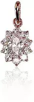 Diamond Sky Jewelry Raudono aukso 585 prabos pakabukas su cirkoniais „Ferro“