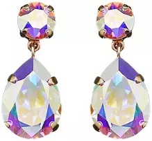 Diamond Sky Jewelry Auskarai „Crystal Drop IV (Aurora Borealis)“ su Swarovski® kristalais