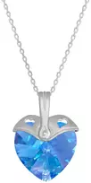 Diamond Sky Jewelry Sidabrinis pakabukas „Cupid (Aquamarine AB)“ su Swarovski® kristalais