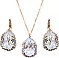 Diamond Sky Jewelry Papuošalų rinkinys moterims „Celestial Drop III“ su Swarovski® kristalais