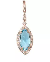 Diamond Sky Jewelry Raudono aukso 585 prabos pakabukas su deimantais ir topazais „Assortment“