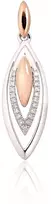 Diamond Sky Jewelry Raudono aukso 585 prabos pakabukas su deimantais „Princesės Ašara III“