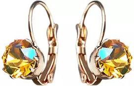 Diamond Sky Jewelry Auskarai „Glory (Light Topaz Shimmer)“ su Swarovski® kristalais