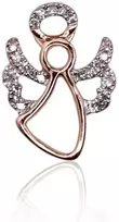 Diamond Sky Jewelry Raudono aukso 585 prabos pakabukas su deimantais „Angel“