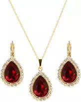 Diamond Sky Jewelry Papuošalų rinkinys moterims „Celestial Drop (Siam)“ su Swarovski® kristalais