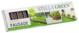 Stella Green Plastikinė sodo tvorelė PA80 BOX, 3,9 m, Stella Žalias - Ruda