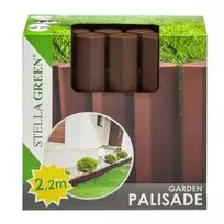 Stella Green Stella Žalias Plastikinė sodo tvorelė PA22 BOX, 2,2 m, Stella Žalias - Ruda