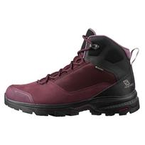 Salomon Outward Gore-Tex Comfortable Daily Wear Durable High-Top Hiking Shoes Women Hiking Shoes Burgundy L40958000 36