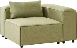 Sofa Beliani Kampinis modulis BRANDE simetrinis, šviesiai žalias