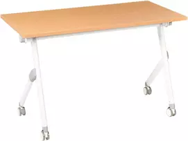 Beliani Sudedamas rašomasis stalas BENDI rudas 120 cm 60 cm