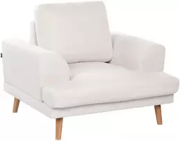 Fotelis Beliani Fotel KILDAL šviesiai smėlio spalvos