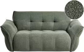 Beliani Dvivietė sofa HALBA Boucle Žalia