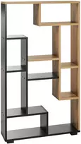 Beliani Knygų lentyna ALMA 122 cm ruda / juoda