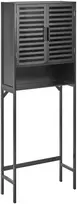 Beliani Vonios kambario spintelė OKARCHE, bambukinė, 63 cm, juoda