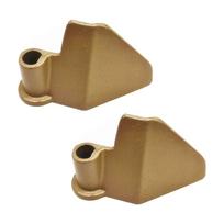 Duonos gamintojo mentelė Universali nerūdijančio plieno duonos gamintojo ašmeninė maišymo mentelė Pakeitimas duonos gamintuvui Patvari 2pcs brown