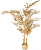 Beliani Dirbtinis augalas ARECA PALM 160 cm, auksinis