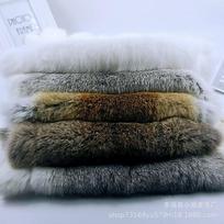 Natūralios triušio kailio dalys „pasidaryk pats“ amatams ir kelio apsaugoms Small Fur Natural White 40x25 cm gray