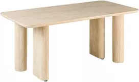Beliani Valgomojo stalas BARROY travertino efektas 180 cm 90 cm