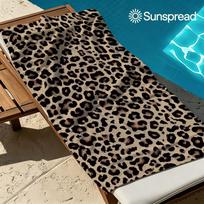 Klasikinis leopardo raštas Greitai džiūstantis vonios rankšluostis Mikropluošto paplūdimio rankšluostis lengvas plaukimas stovyklavimas joga paplūdimys lauke 50x100cm blue