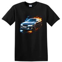 Nissan Maxima A32 Old Car T Shirt Color Splash Sedan Drift Tee M