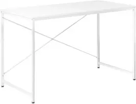 Beliani Rašomasis stalas ANDASTE baltas 120 cm 60 cm
