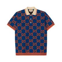 GUCCI SS23 Polo marškinėliai Vyriški Mėlyni 752173XJFSO4102 S mėlyna