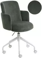 Beliani Biuro kėdė DRYDEN, velvetinis, tamsiai žalia
