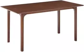 Beliani Valgomojo stalas DELMAS tamsaus uosio spalvos 160 cm 90 cm