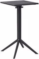 Beliani Lauko baro stalas LEMNOS 60 cm 60 cm Juodas