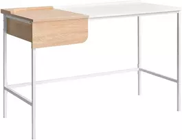 Beliani Rašomasis stalas OCATE baltas 120 cm 60 cm