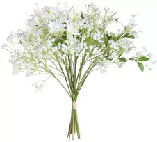 Beliani Dirbtinių gėlių puokštė VEIROS, 38 cm, Balta