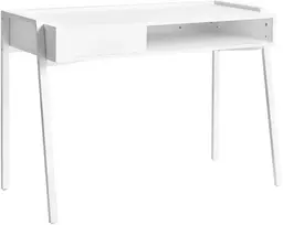 Beliani Rašomasis stalas KOFOTEN baltas 107 cm 48 cm