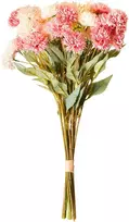Beliani Dirbtinių gėlių puokštė SILVEIRA 60 cm rausva