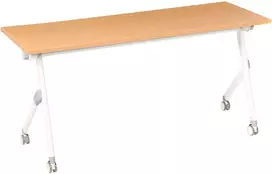 Beliani Sulankstomas rašomasis stalas BENDI, rudas, 160 cm x 60 cm