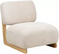 Fotelis Beliani Fotel KOKKOLA šviesiai smėlio spalvos