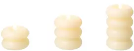 Beliani Rinkinys iš 3 vnt. LED žvakių ETERNIS 5/8/11 cm, kreminė balta