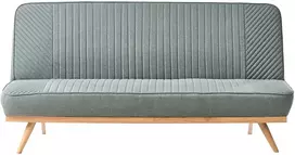 Beliani Dvivietė sofa lova KALFAFEL žalia
