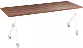 Beliani Sulankstomas darbo stalas BENDI tamsiai ruda 160 cm 60 cm