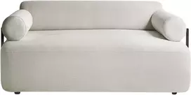 Beliani Dvivietė sofa ELVA, kreminė balta