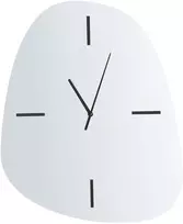 Beliani Sieninis laikrodis ALMANSA 45 cm, sidabrinis