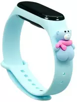 Fusion Accessories Xmas Bear smartwatch apyrankė, skirta Mi Band 5/6 | mėlyna